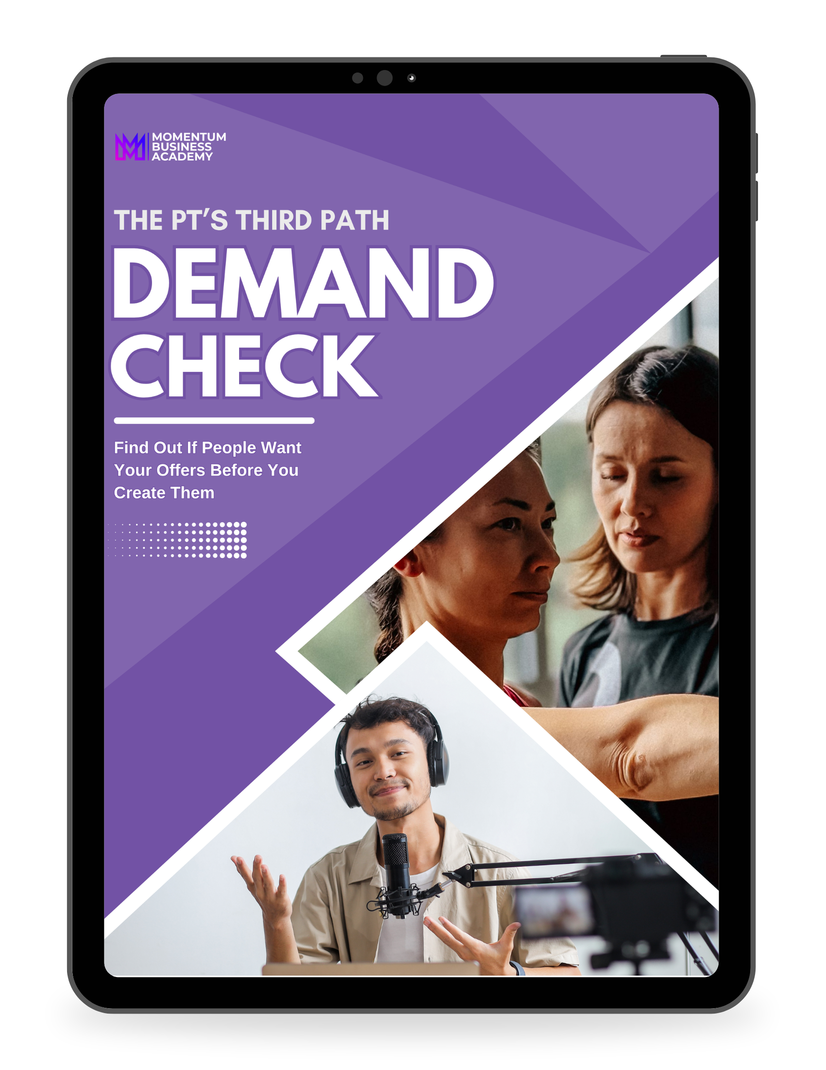 The PT&rsquo;s Third Path Demand Check on an iPad